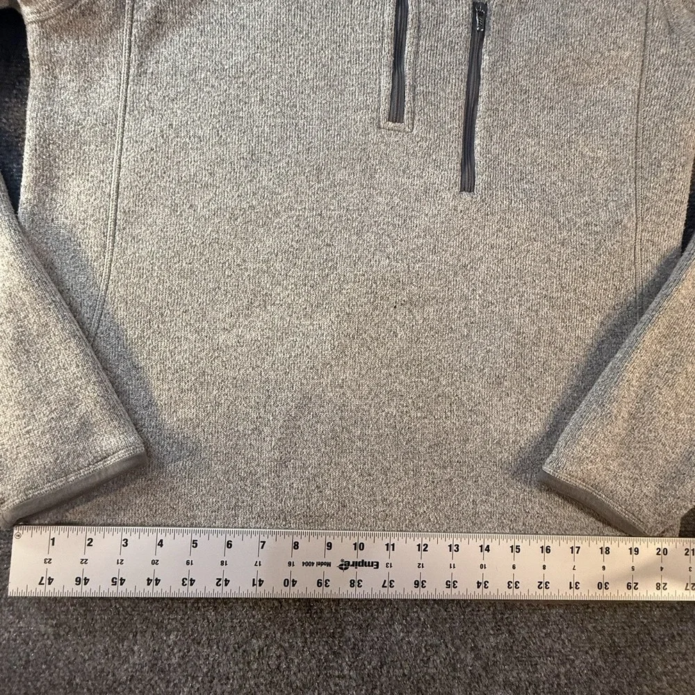 Patagonia Better Sweater Men's M Gray 1/4 Zip Fleece Pullover Jacket Pocket